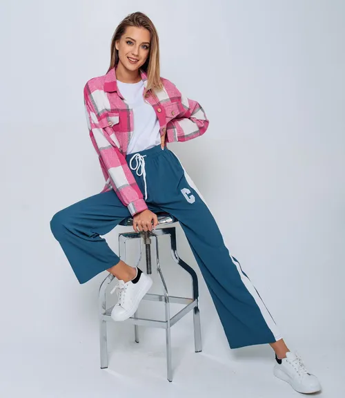 Спортивные брюки #КТ614, индиго - фото 1