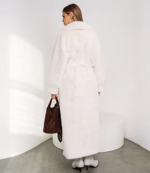 Шуба #КТ5099, молочный