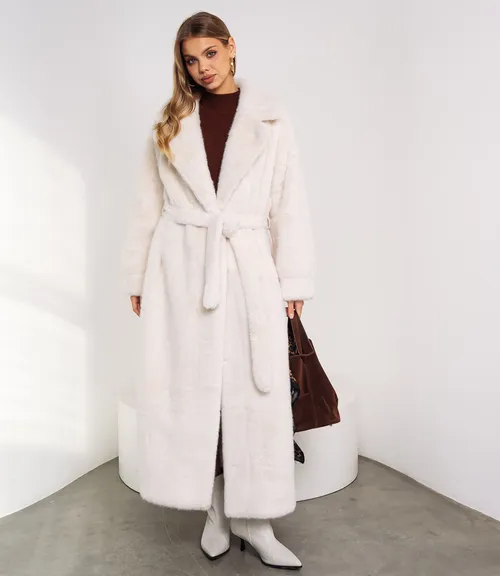 Шуба #КТ5099, молочный