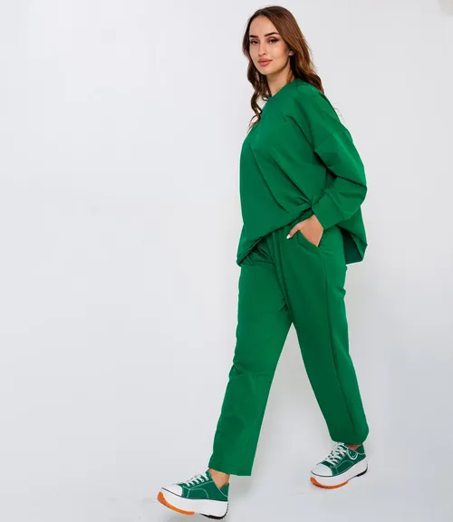 Костюм #БШ1570, зелёный - фото 2