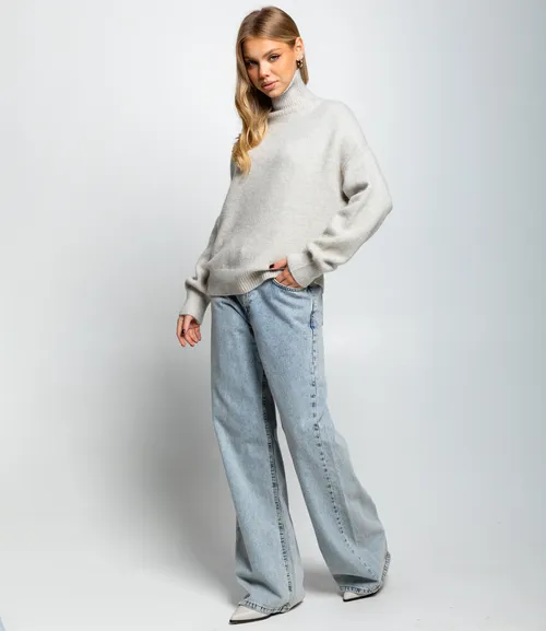 Свитер #КТ2587 (1), светло-серый