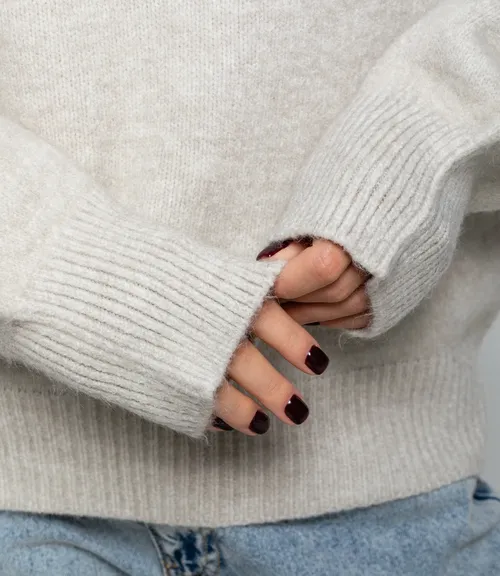 Свитер #КТ2587 (1), светло-серый