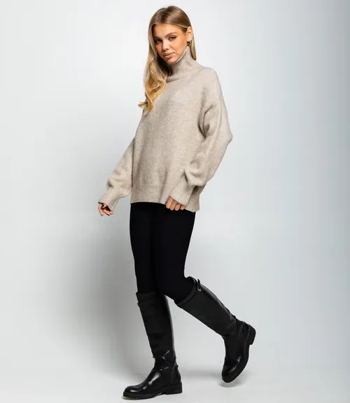 Свитер #КТ2587 (1), светло-бежевый