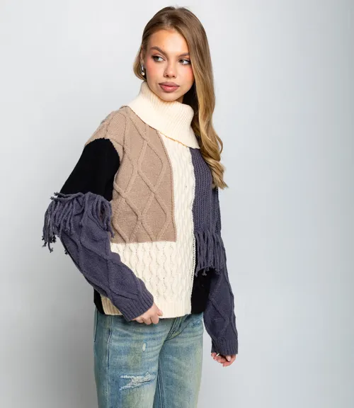 Свитер #КТ2476, кремовый