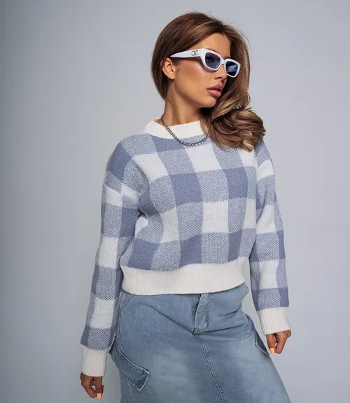 Свитер #КТ22221, голубой