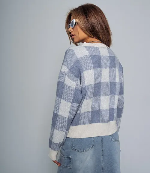 Свитер #КТ22221, голубой