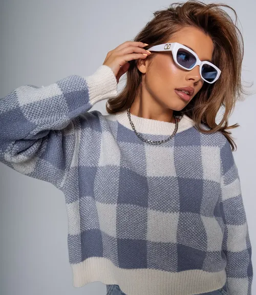 Свитер #КТ22221, голубой