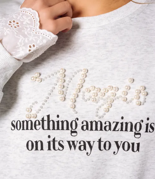 Свитшот #КТ3701 (1), серый меланж