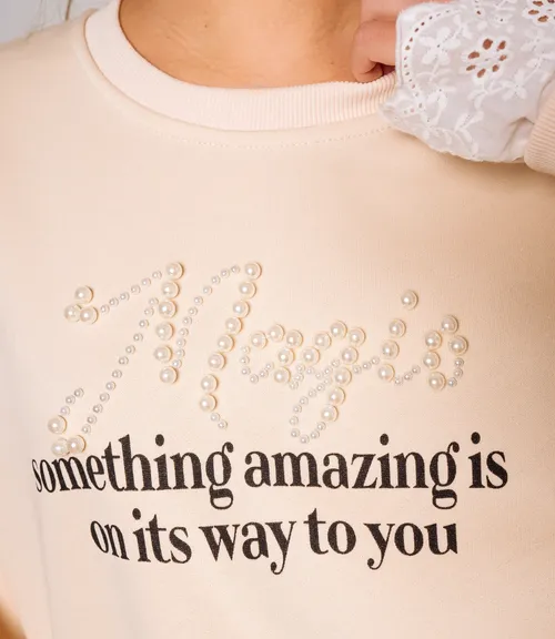 Свитшот #КТ3701 (1), бежевый