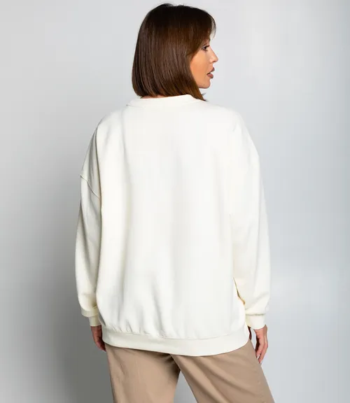 Свитшот #КТ329 (3), кремовый