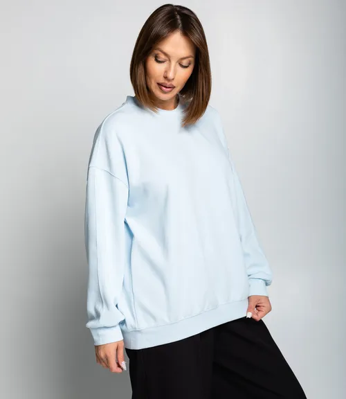 Свитшот #КТ329 (3), голубой