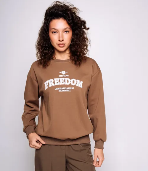 Свитшот #КТ9209 (1), коричневый