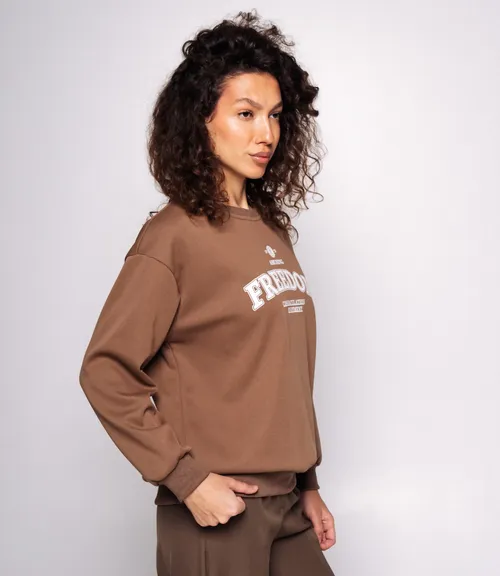 Свитшот #КТ9209 (1), коричневый