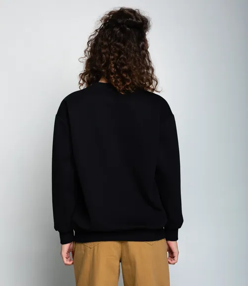 Свитшот #КТ1709, чёрный 