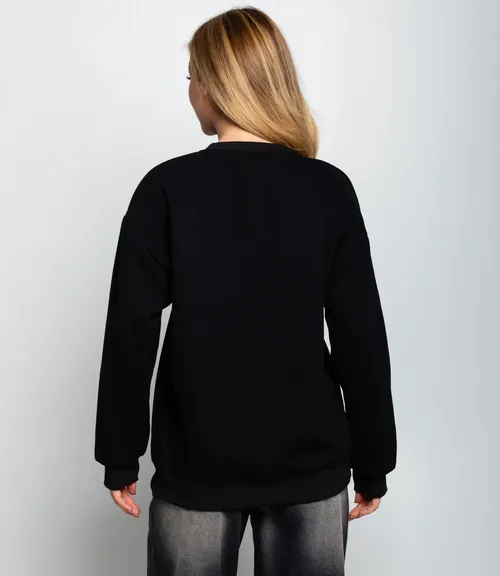 Свитшот #КТ1786, чёрный