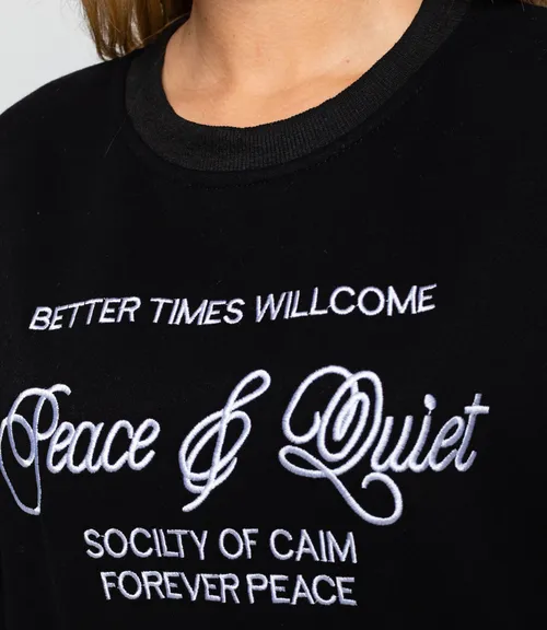 Свитшот #КТ1786, чёрный