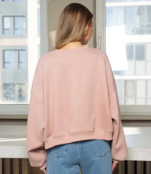 Свитшот #КТ2928, пыльная роза 