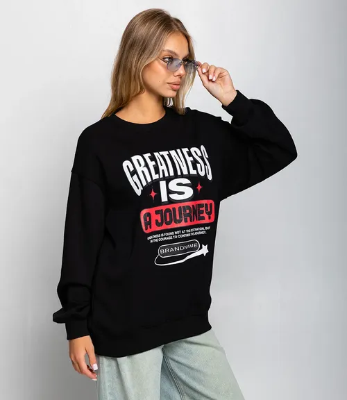 Свитшот #КТ6336, чёрный