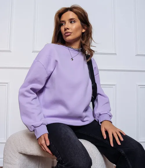 Свитшот #КТF003, лавандовый
