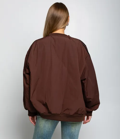 Свитшот #КТ25263, шоколадный