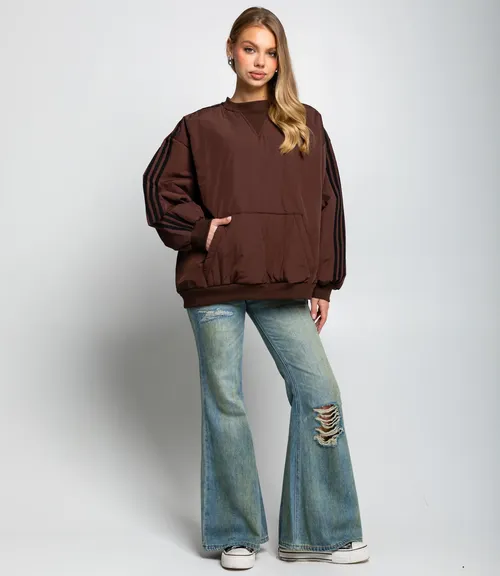 Свитшот #КТ25263, шоколадный