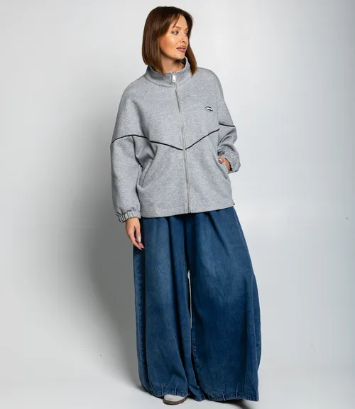 Толстовка #КТ607 (6), серый меланж