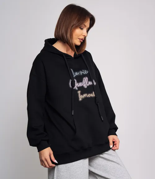 Худи #КТ3628 (1), чёрный