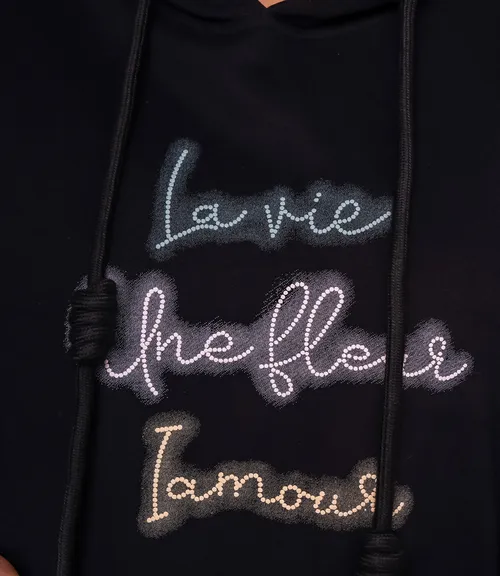 Худи #КТ3628 (1), чёрный