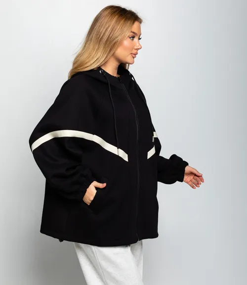 Толстовка #КТ5993, чёрный