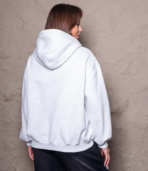 Толстовка #КТ900 (1), светло-серый меланж