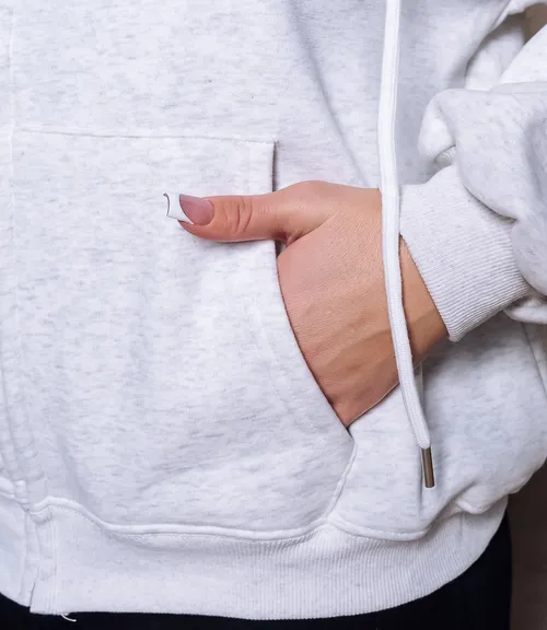 Толстовка #КТ900 (1), светло-серый меланж