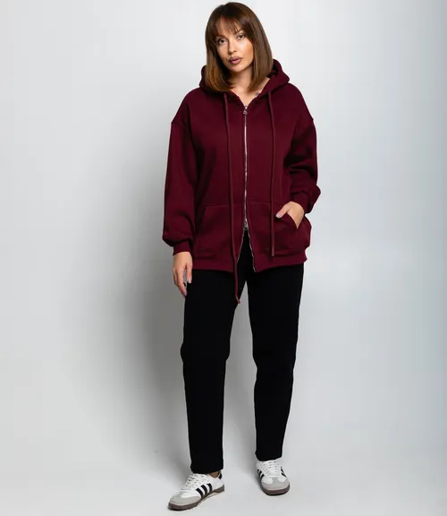 Толстовка #КТ8813 (9), бордовый