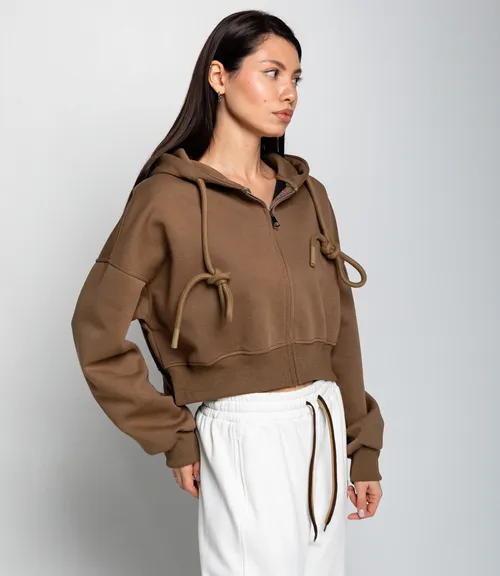 Толстовка #КТ5989, коричневый