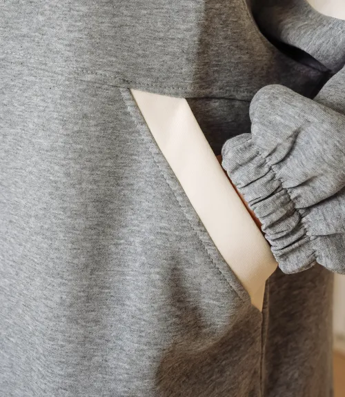 Толстовка #КТ5996 (1), серый меланж