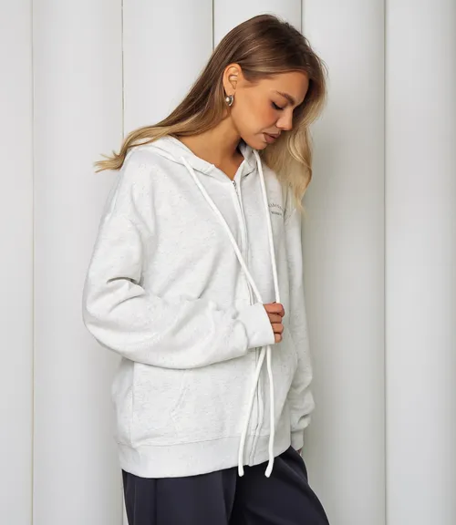 Толстовка #КТ453 (1), светло-серый меланж