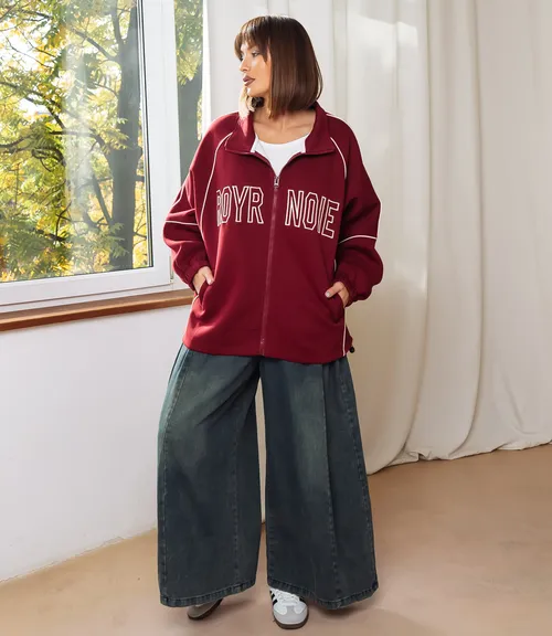 Толстовка #КТ536, бордовый