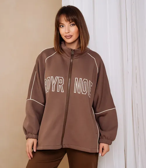 Толстовка #КТ536, капучино