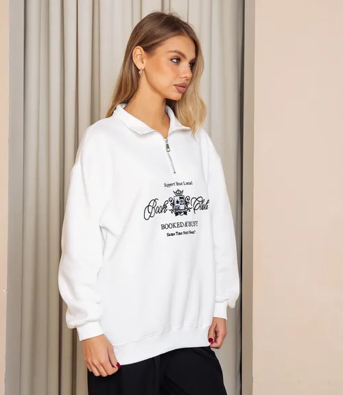 Свитшот #КТ182 (7), белый