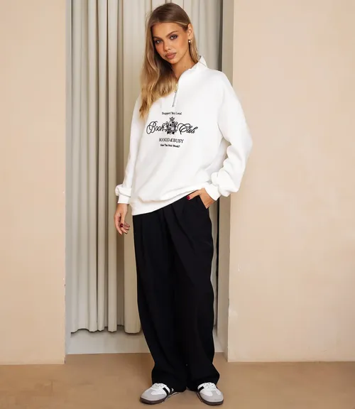 Свитшот #КТ182 (7), белый