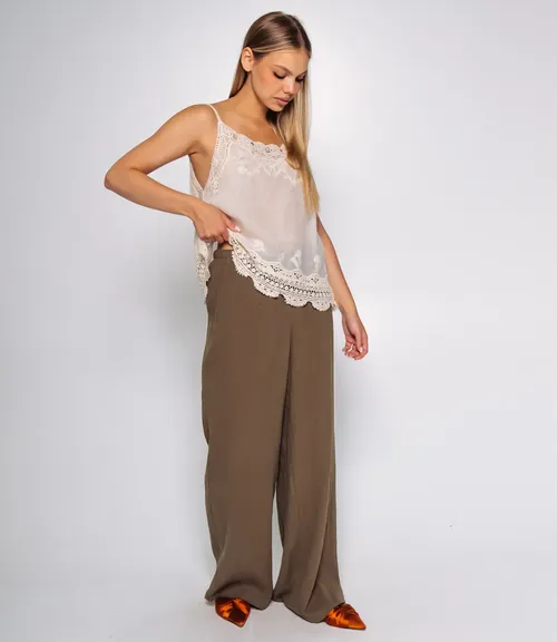 Топ #КТ910 (3), светло-бежевый