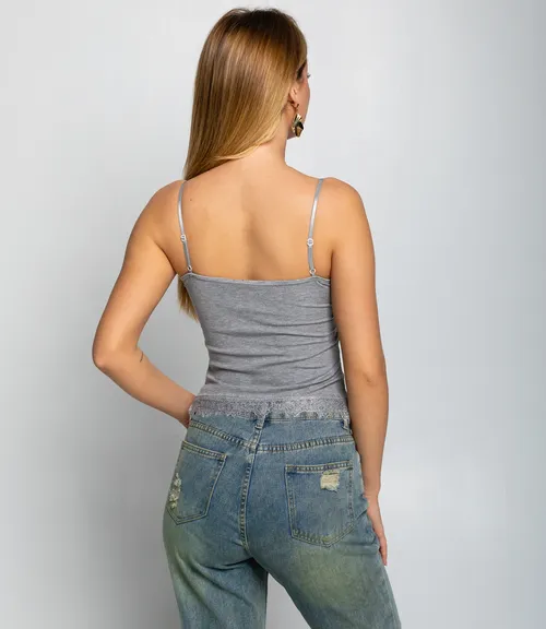 Топ #КТ8159, серый