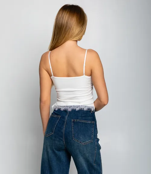 Топ #КТ8159, белый