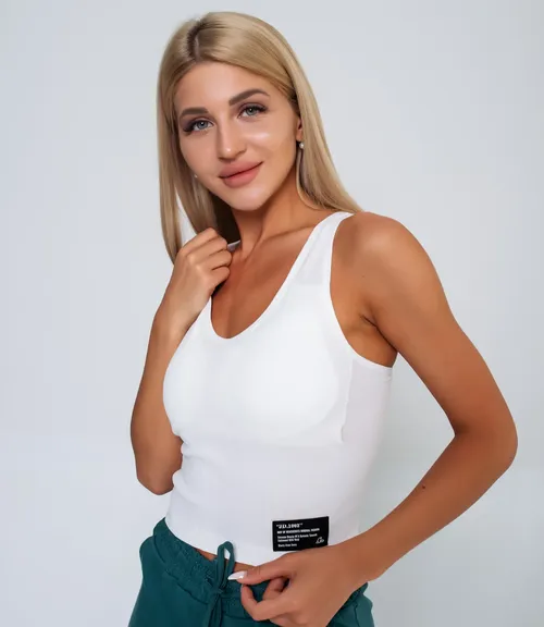 Топ #КТFY8408, белый