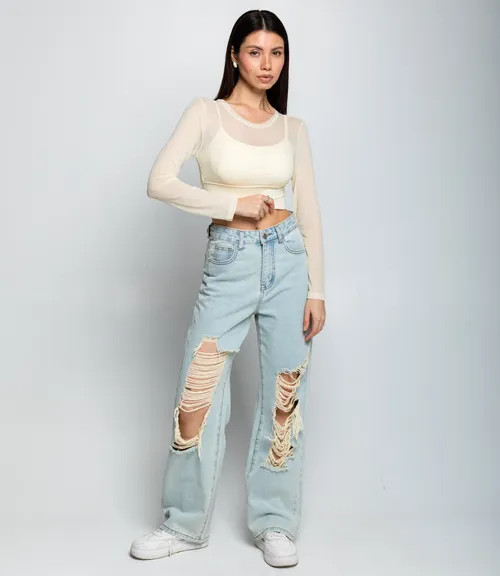 Топ #КТ202 (12), кремовый