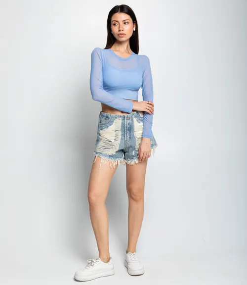 Топ #КТ202 (12), голубой