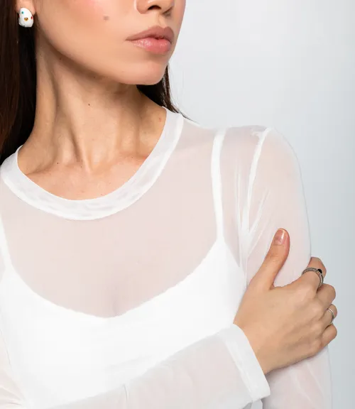 Топ #КТ202 (12), белый