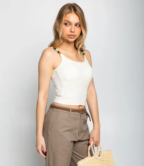 Топ #КТ948, кремовый