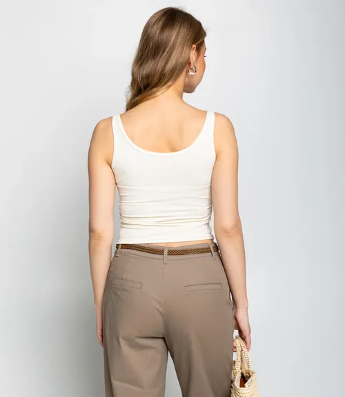 Топ #КТ948, кремовый