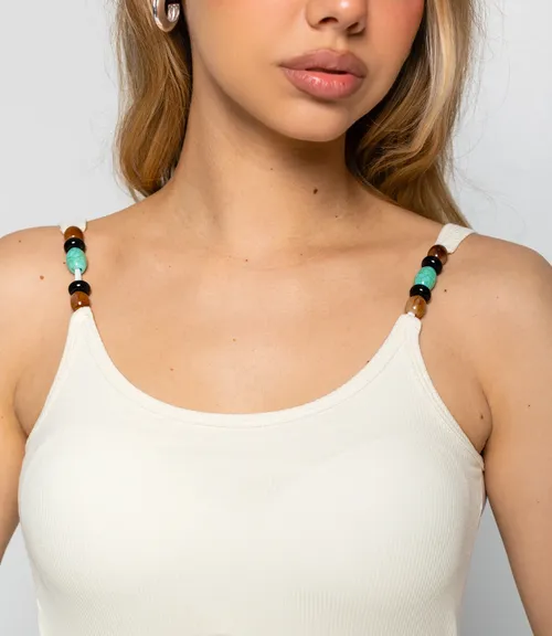 Топ #КТ948, кремовый