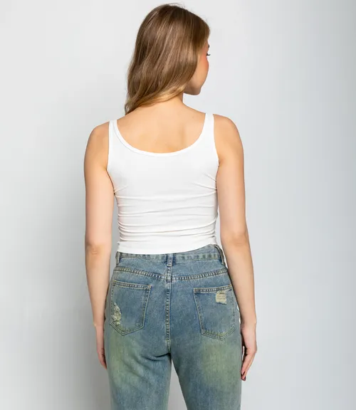 Топ #КТ948, белый